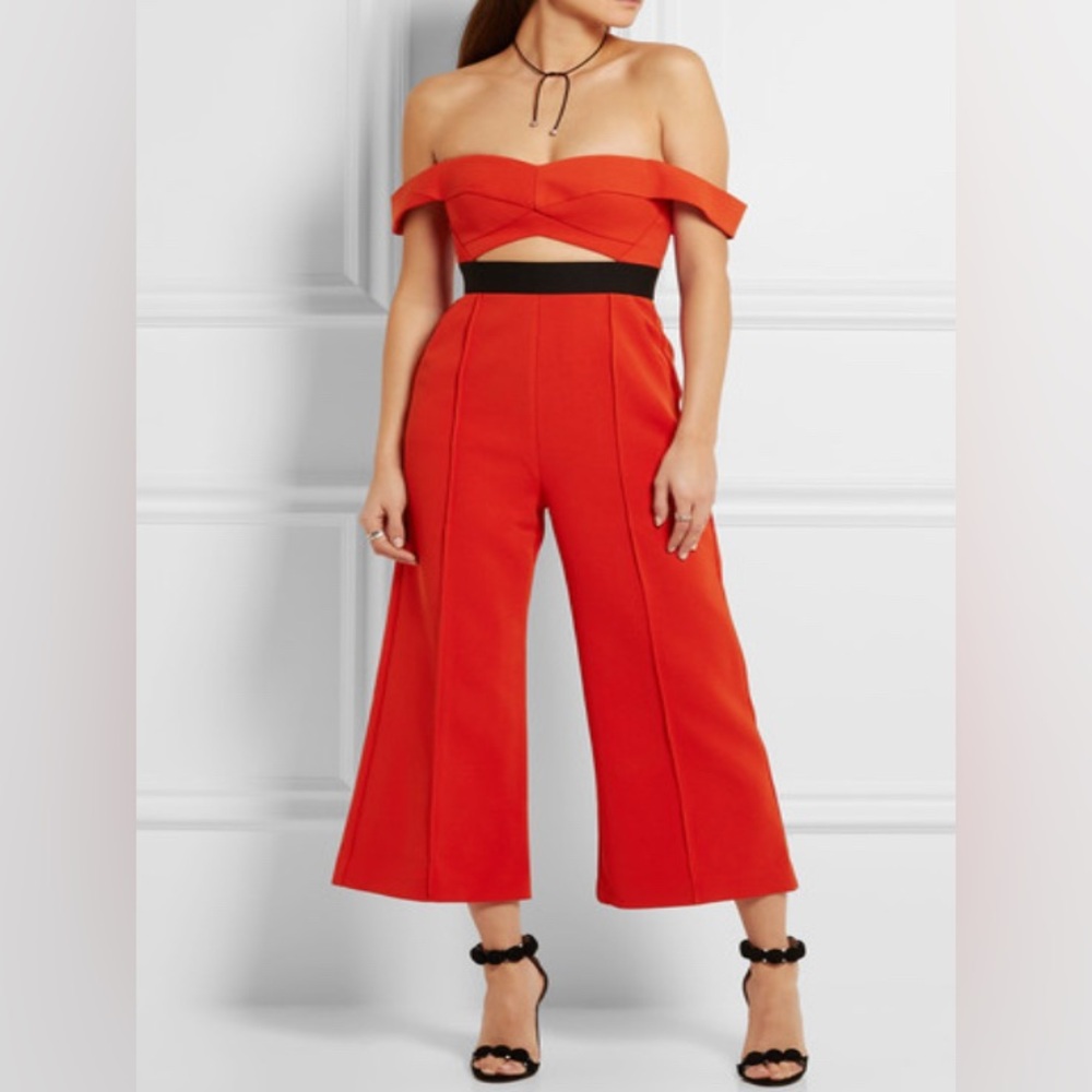 Self-Portrait Off-the-shoulder Jumpsuit